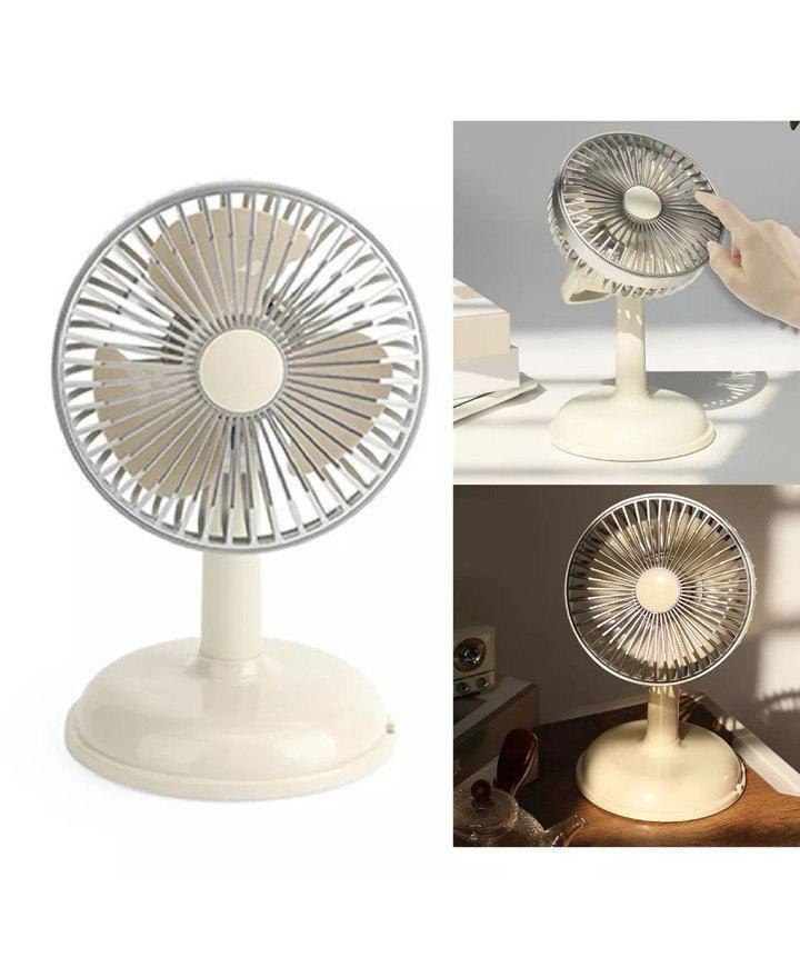 Настольный портативный вентилятор с работой от USB Simple desktop fan KD197 Желтый - фото 4