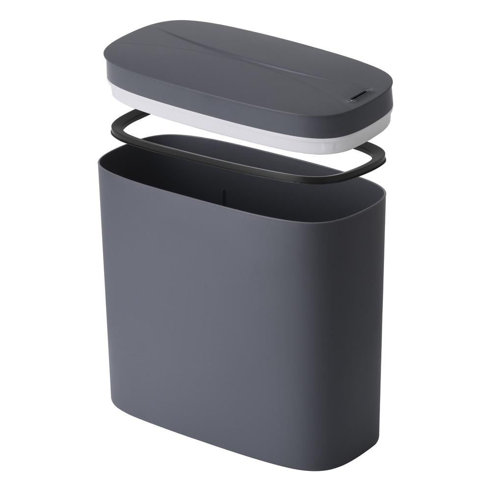 Мусорное ведро сенсорное MIXXUS Flat-TC0109 овальное 9 л Graphite (MI7075) - фото 5