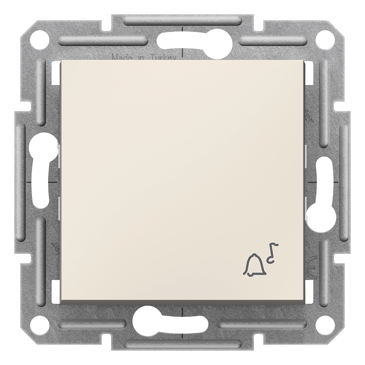 Выключатель кнопочный Schneider Electric ASFORA "Звонок" 71x71x43 мм ABS Кремовый (EPH0870123) Выключатель кнопочный Schneider Electric ASFORA "Звонок" 71x71x43 мм ABS Кремовый (EPH0870123)