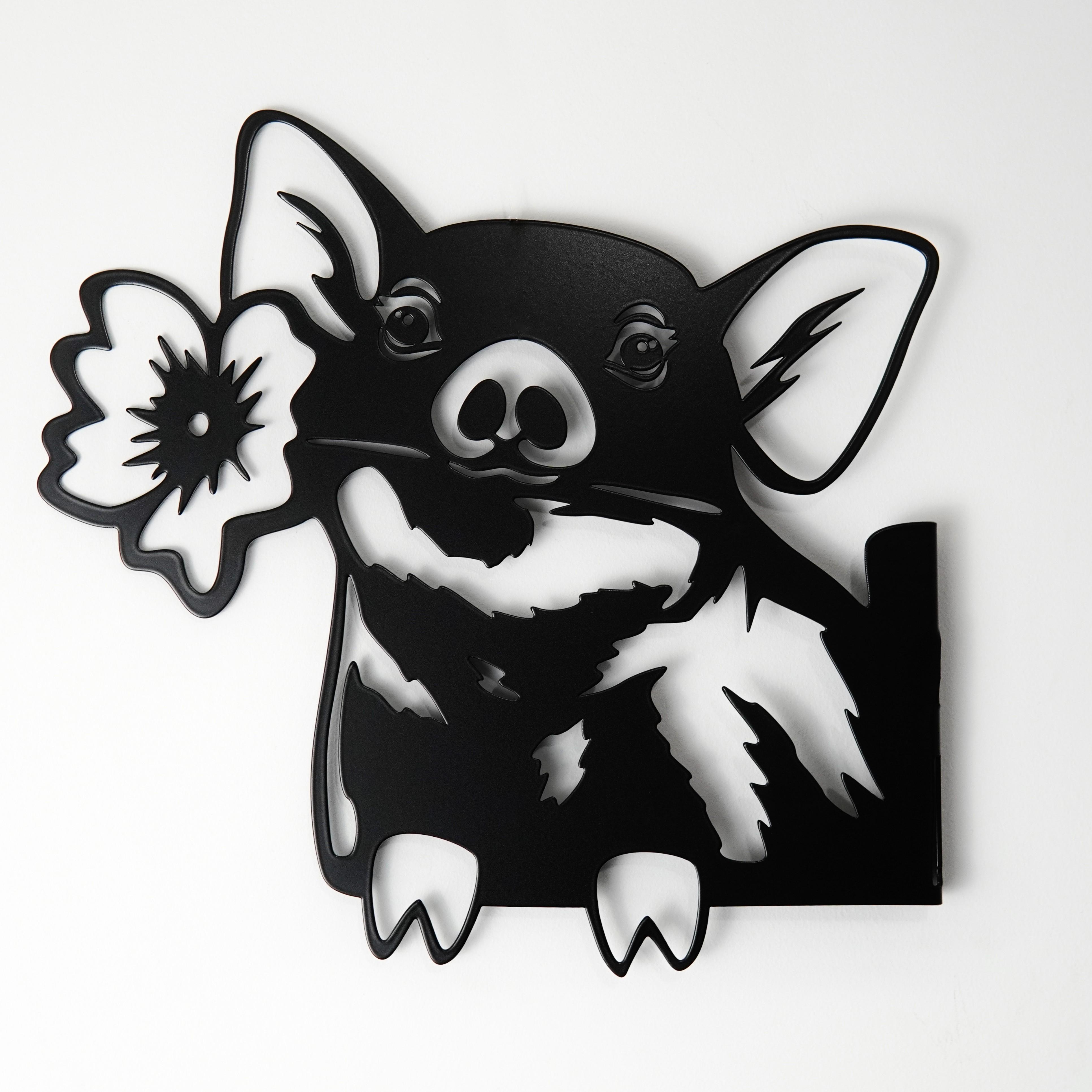 Садовая фигура Свинка металлическая (DCR212)