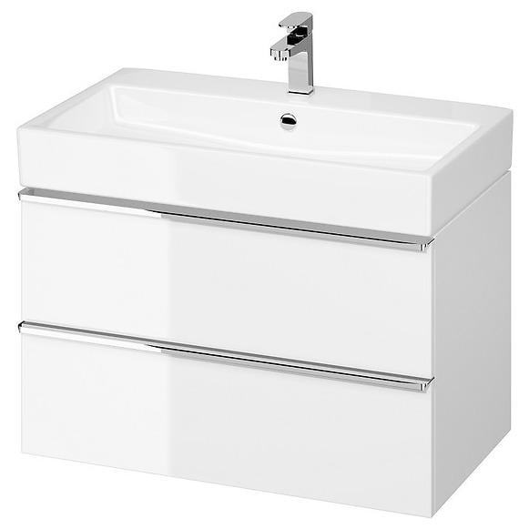 Тумба под умывальник подвесная Cersanit Virgo S522-024 79,4x50,1x42,7 см Белый (215775)