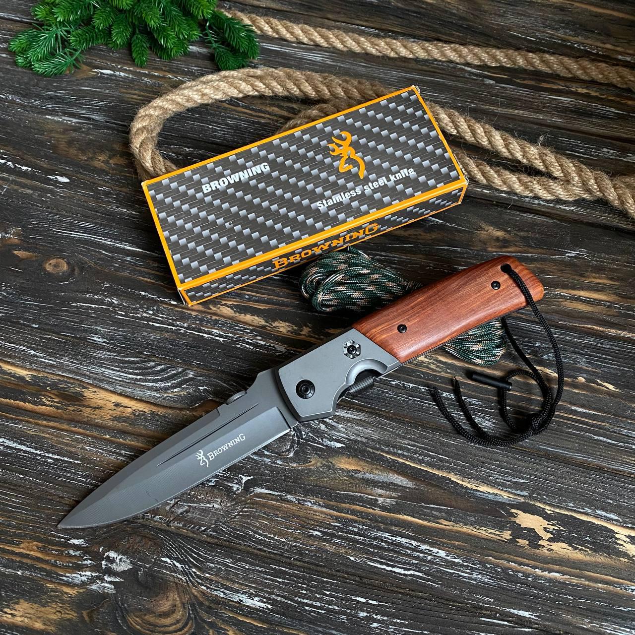 Нож складной туристический Browning длина клинка 130 мм (292)