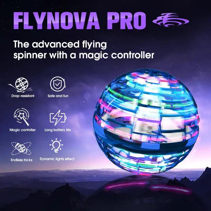 Светящийся шар спиннер FlyNova Pro Gyrosphere - фото 32