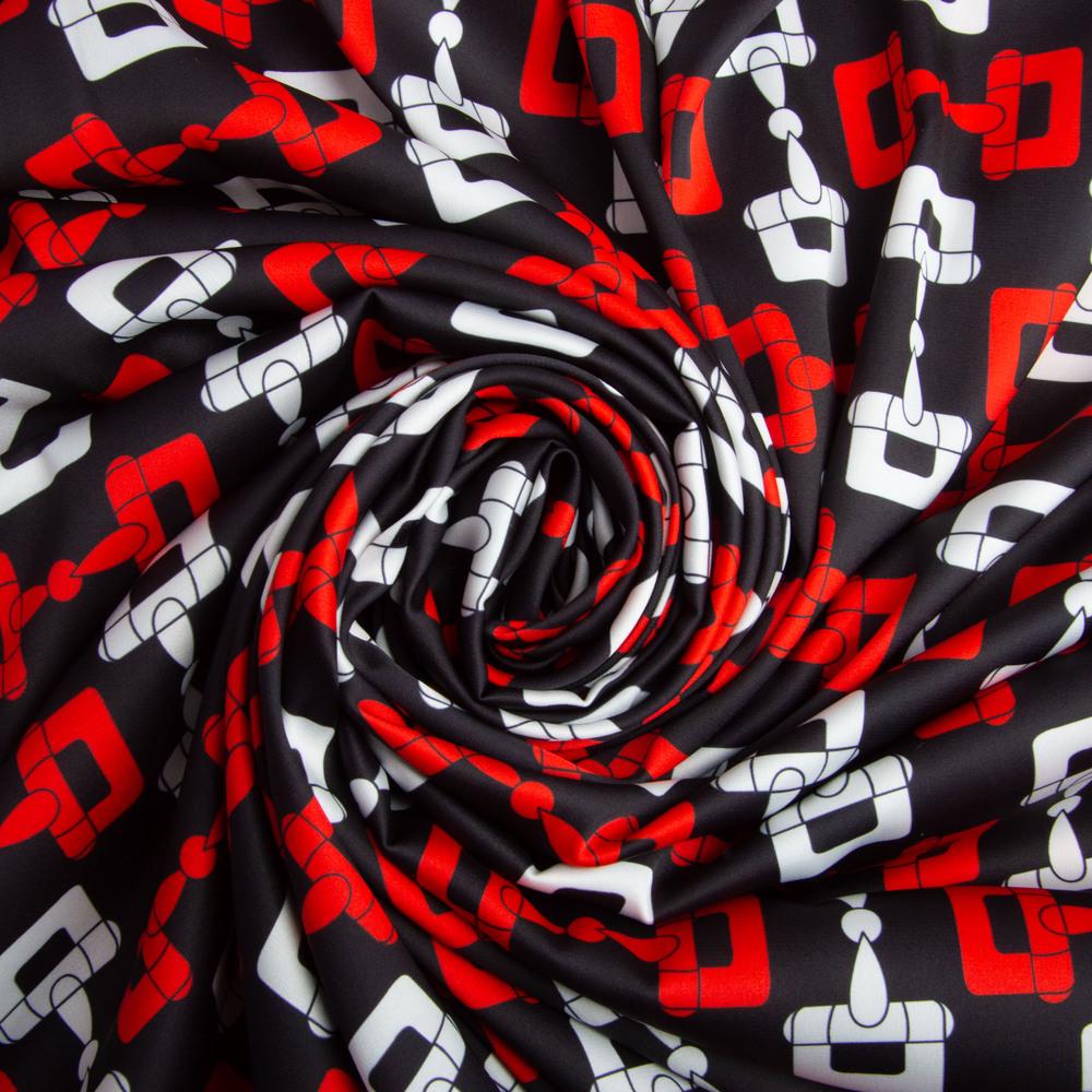 Ткань атлас с рисунком Хермес 90 гр/м2 145 см (26051)