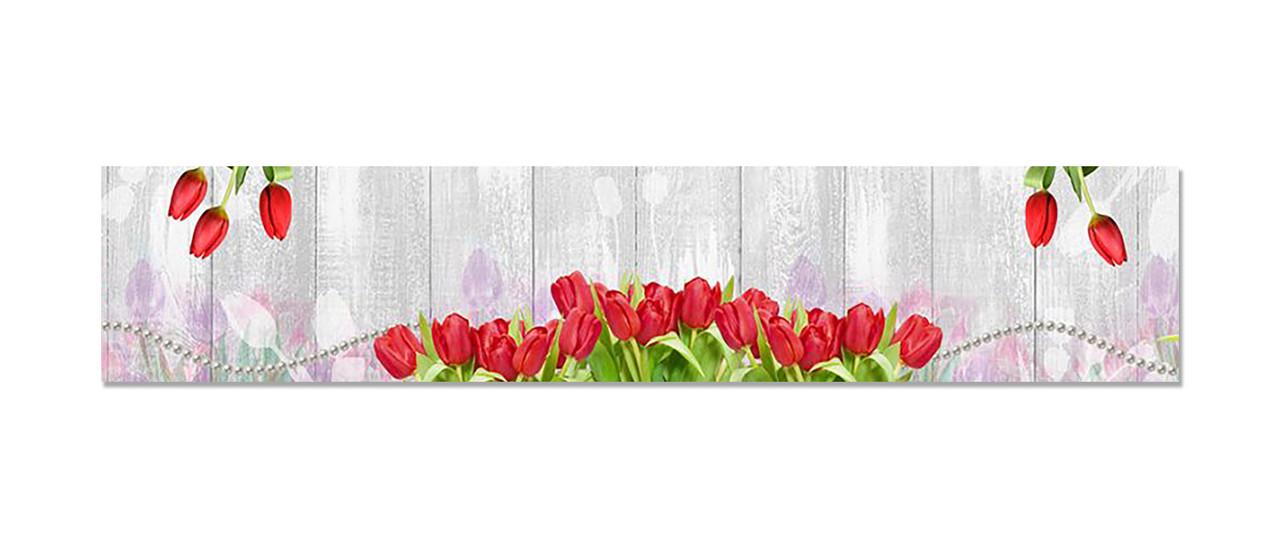 Наклейка виниловая на кухню Zatarga Красные тюльпаны 600х3000 мм (1283915686) Наклейка виниловая на кухню Zatarga Красные тюльпаны 600х3000 мм (1283915686)