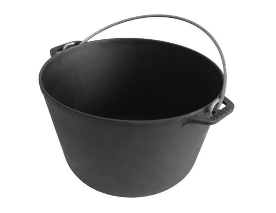 Котел чугунный туристический Brizoll с чугунной крышкой-сковородой 8 л (KT08-2) - фото 3 Котел чугунный туристический Brizoll с чугунной крышкой-сковородой 8 л (KT08-2) - фото 3