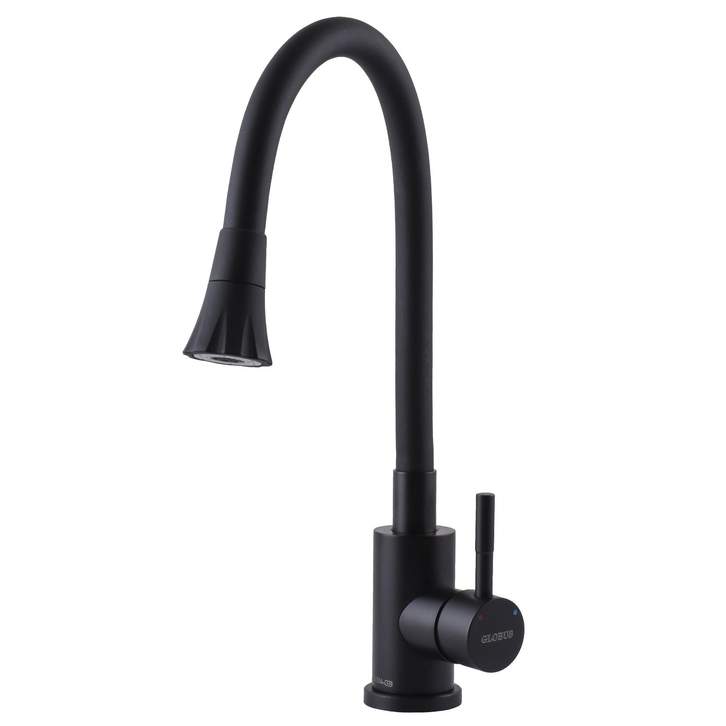 Кран на кухню Globus Lux Черный матовый (25988) Кран на кухню Globus Lux Черный матовый (25988)