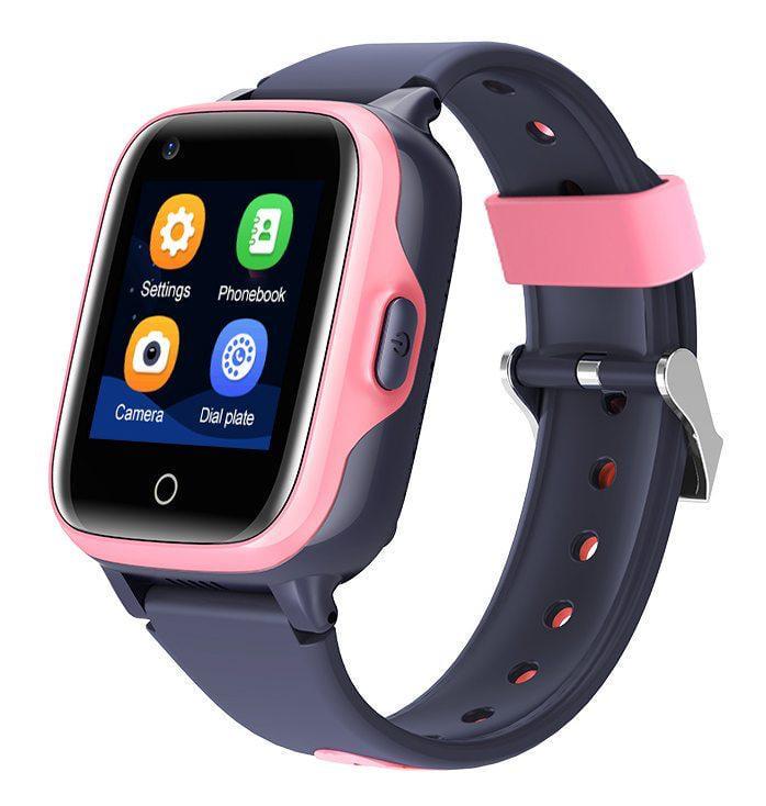 Смарт-часы детские Lemfo M06 с 4G прослушиванием/GPS Розовый (36244638)