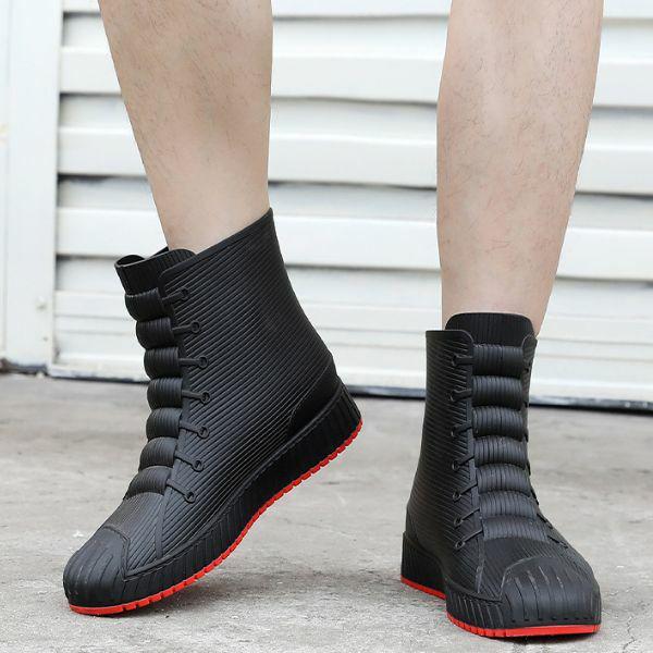 Полусапоги мужские M00028-13 ПВХ с неопреновым носком р. 42 Черный - фото 4 Полусапоги мужские M00028-13 ПВХ с неопреновым носком р. 42 Черный - фото 4