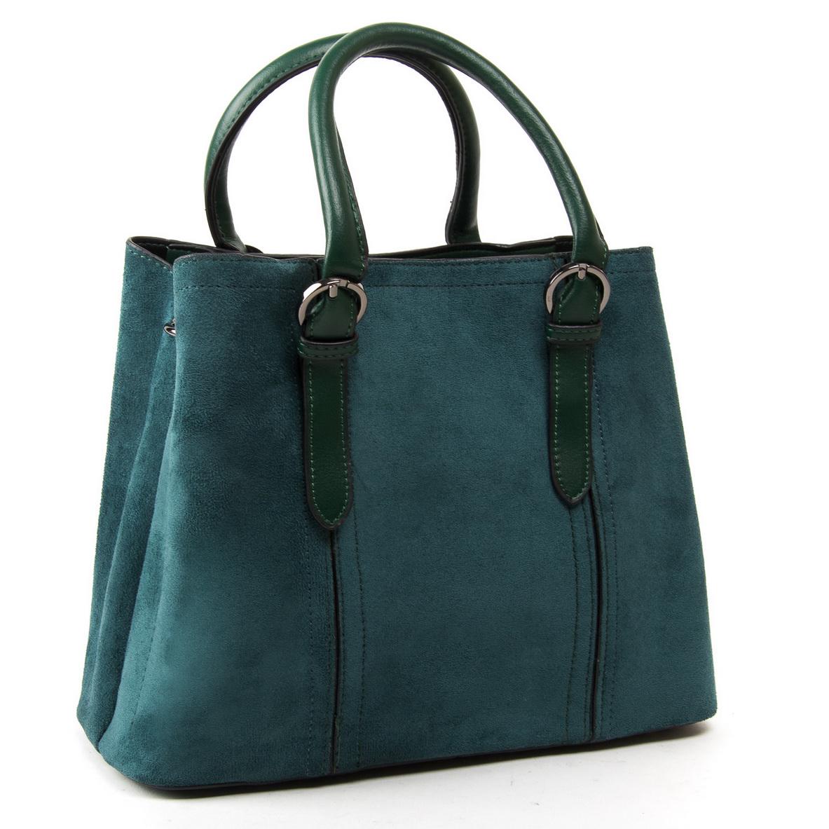 Женская модельная сумка из замша Fashion 3857 Зеленый