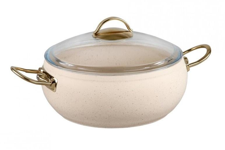 Кастрюля OMS со стеклянной крышкой 4,5 л 24 см