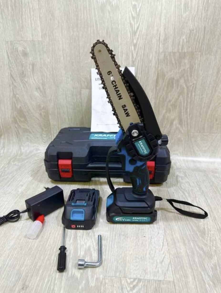 Пила акумуляторна Krafftec 36V 4 Ah 1000 Вт 2 х АКБ (30477274) - фото 4 Пила акумуляторна Krafftec 36V 4 Ah 1000 Вт 2 х АКБ (30477274) - фото 4