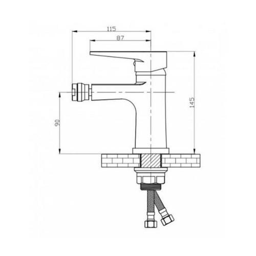 Змішувач для біде GF CRM S-02-001AF (2266) - фото 2 Змішувач для біде GF CRM S-02-001AF (2266) - фото 2