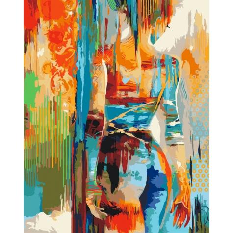 Картина по номерам Идейка Люди Силуэт 40х50 см в термопакете (КНО2638-mt)