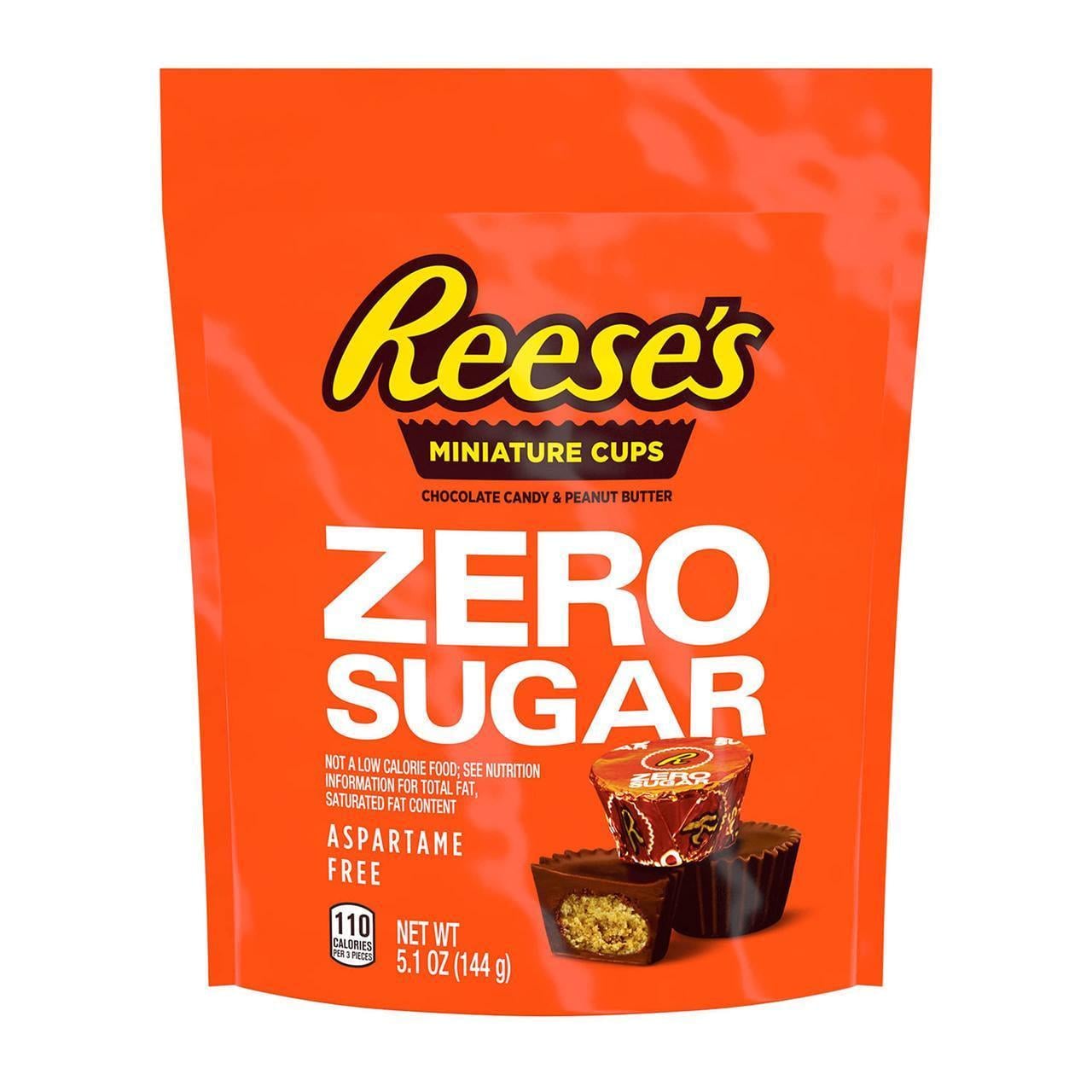 Шоколад з арахісовою пастою Reese’s Miniature Cups Zero Sugar 144 г (1798714601)