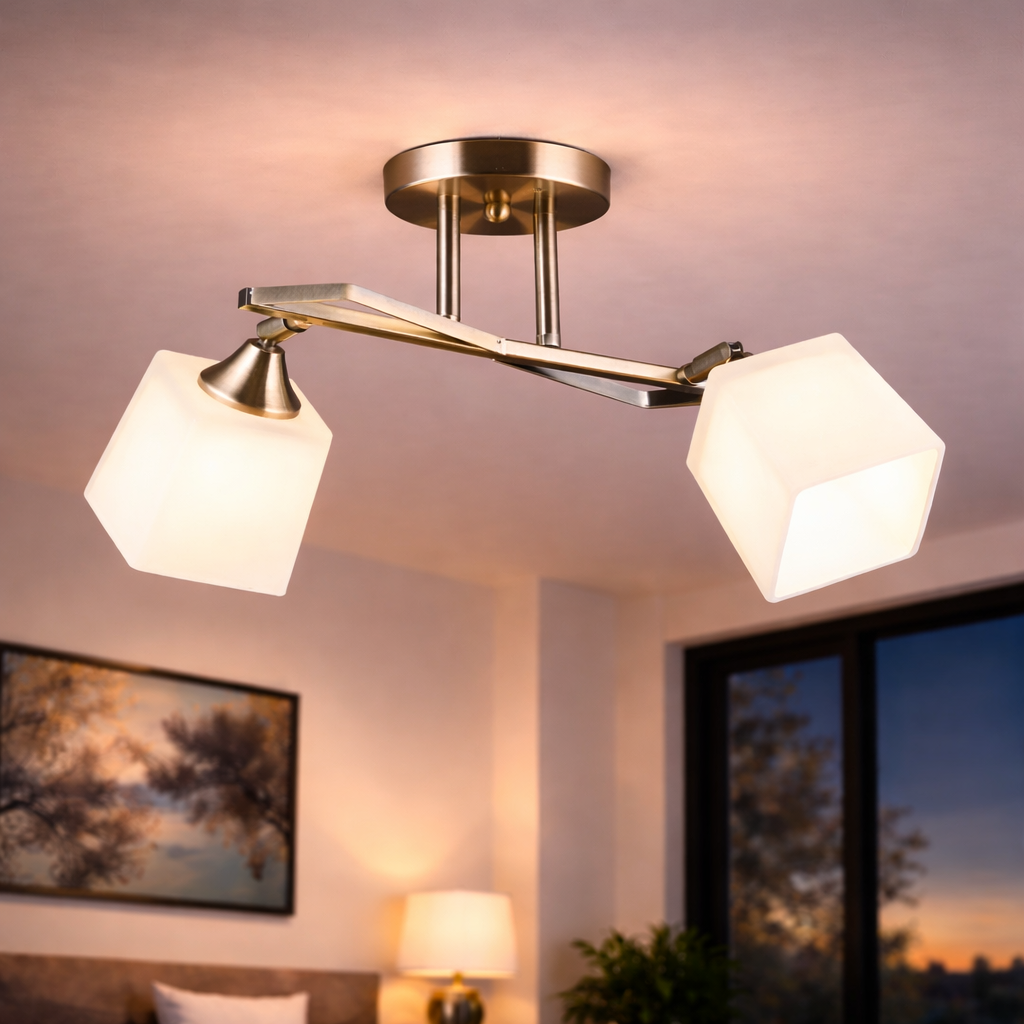 Люстра Sirius на два стеклянных плафона под лампу Е27 Бронзовый (B N6651/2 AB) Люстра Sirius на два стеклянных плафона под лампу Е27 Бронзовый (B N6651/2 AB)