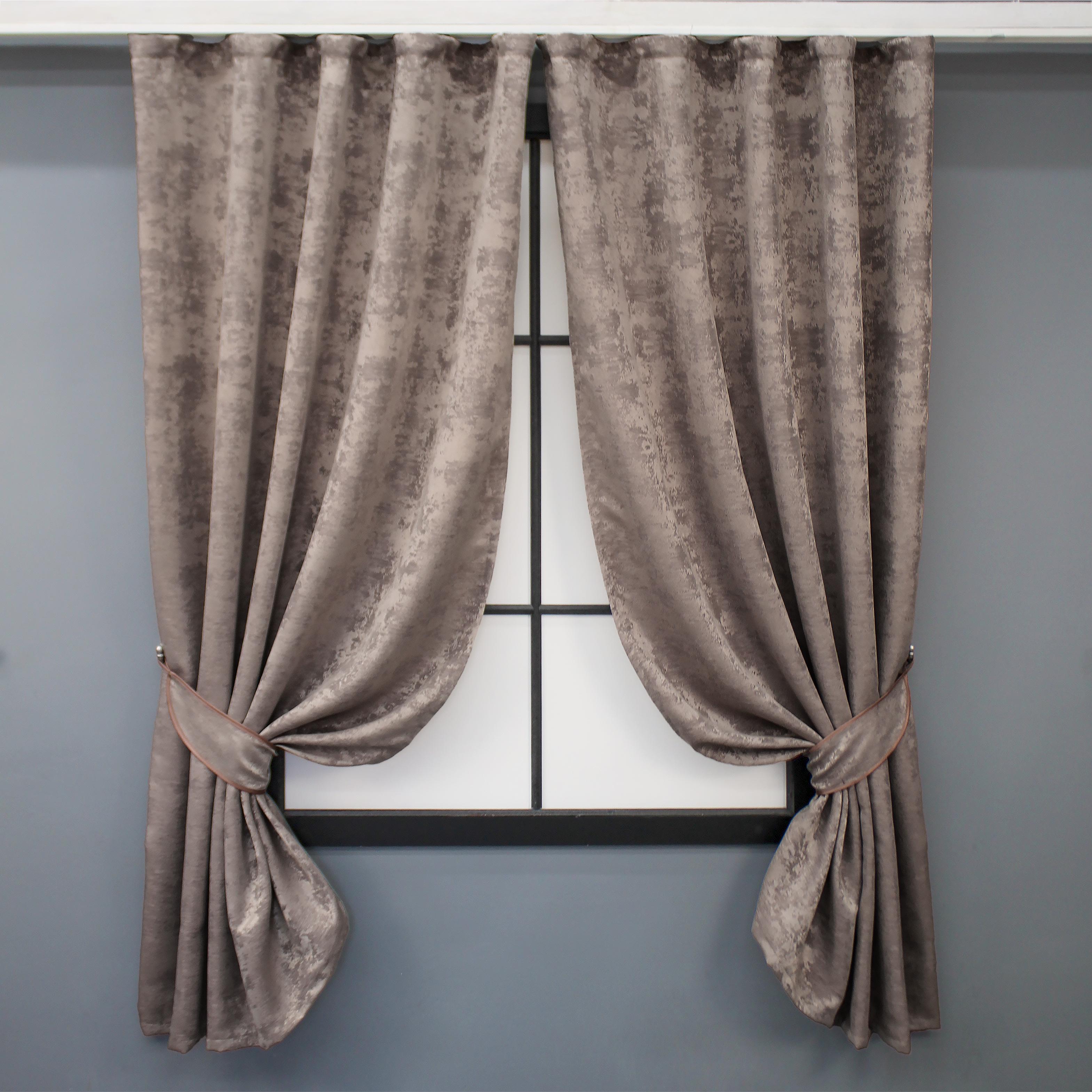 Комплект коротких штор VR-Textil Sultan YL №1669ш жаккард 130х170 см 2 шт. Какао (35-0298) - фото 1 Комплект коротких штор VR-Textil Sultan YL №1669ш жаккард 130х170 см 2 шт. Какао (35-0298) - фото 1