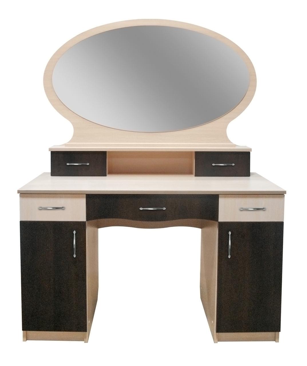 Стіл туалетний МАКСІ-МЕблі Августин Дуб молочний/Венге магія (9158)