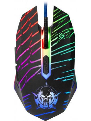 Мышь Defender Dark Agent GM-590L USB оптическая 1200-7200 dpi 60 IPS Черный