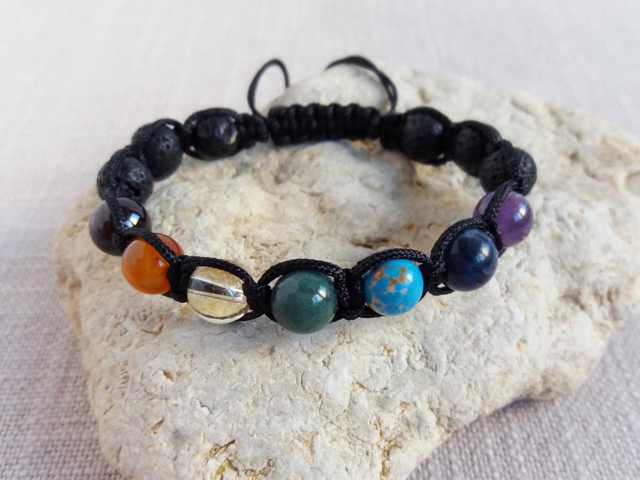 Браслет 7 чакр Шамбала d 8 мм (1890880638) - фото 1 Браслет 7 чакр Шамбала d 8 мм (1890880638) - фото 1