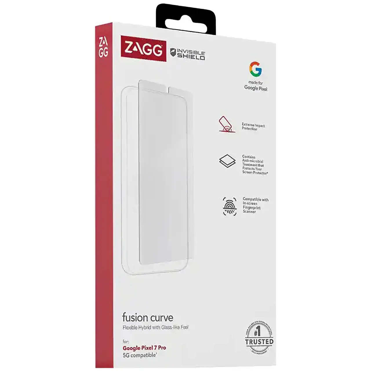 Защитное стекло ZAGG Fusion Curve для Google Pixel 7 Pro - фото 3 Защитное стекло ZAGG Fusion Curve для Google Pixel 7 Pro - фото 3