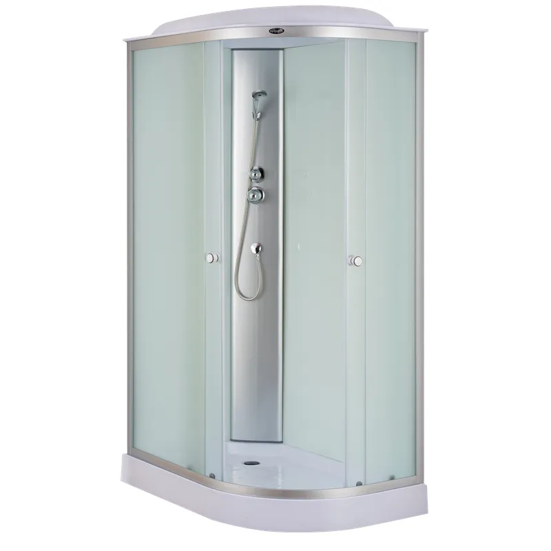 Бокс душевой без гидромассажа MIXXUS WAVE SB02-120x80x215-L-FB Satin с низким поддоном (MI6892)