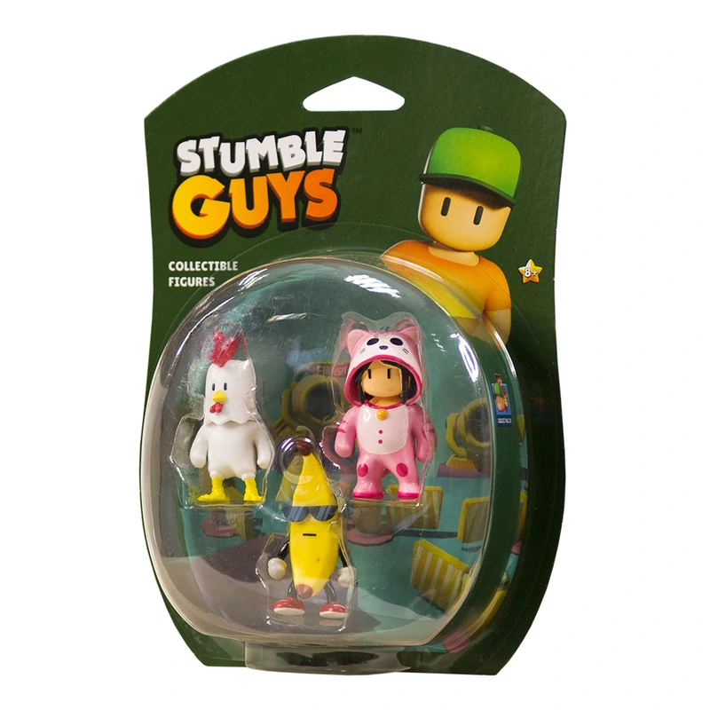 Набір колекційних фігурок STUMBLE GUYS КУРЧА БАНАН МЯУМЕР 3 фігурки 6 см
