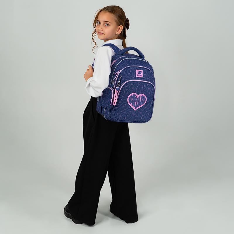 Шкільний рюкзак з ортопедичною спинкою KITE Education K25-763M-4 Be Kind (995266)