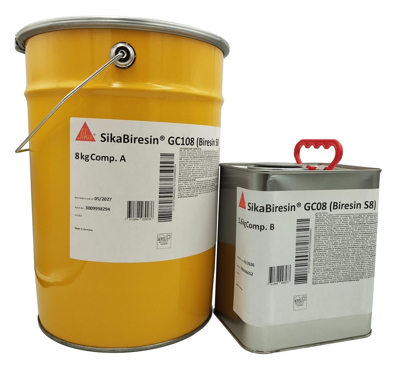 Гелькоут эпоксидный Sika Biresin GC108+GC08 термостойкий полируемый 9,6 кг Черный