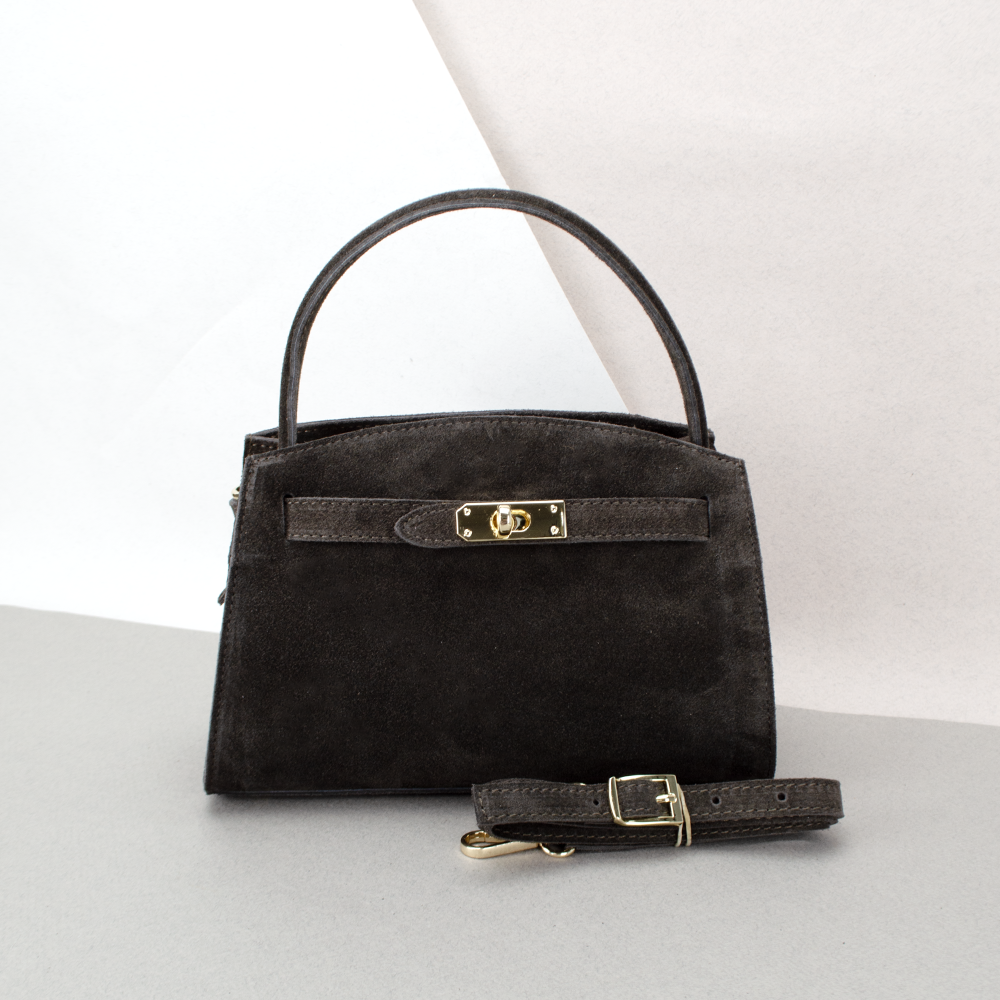 Сумка жіноча замшева Virginia Conti 03737 Шоколадний (2423598266) - фото 1 Сумка жіноча замшева Virginia Conti 03737 Шоколадний (2423598266) - фото 1