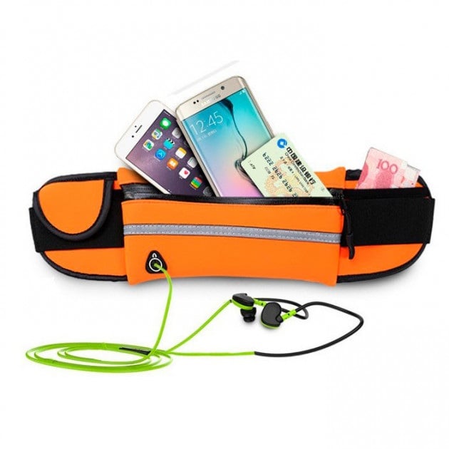 Сумка для бега RunBag на пояс Влагостойкая Orange (36156212)