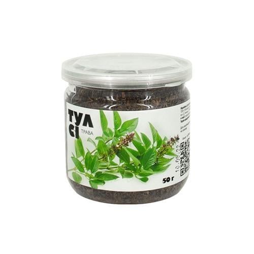 Чай китайский травяной Тулси трава органический в банке 50 г (OS-TU-B50)