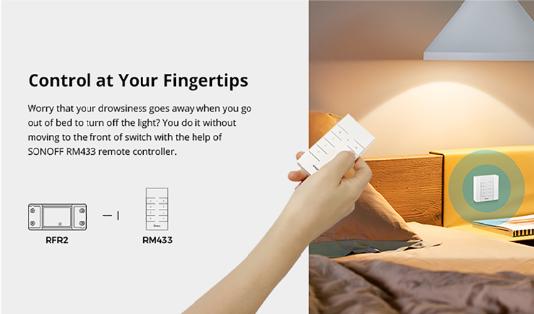 Wi-Fi реле Sonoff basic RFR2 RF 433 з радіокеруванням - фото 9