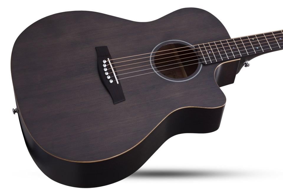 Акустична гітара з вирізом Schecter Deluxe Acoustic SSTBLK