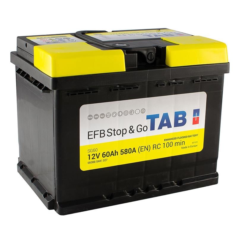 Акумулятор TAB EFB 60 Ah/12V [- +]