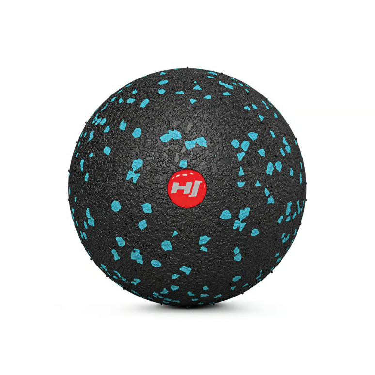 Масажний м'яч EPP Hop-Sport HS-S008MBB 80 мм Чорно-синій (4910) - фото 3