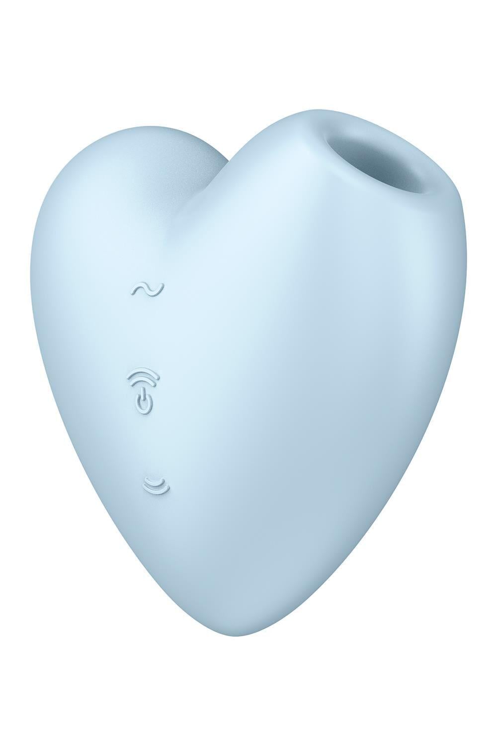 Стимулятор-сердце вакуумное с вибрацией Satisfyer Cutie Heart Blue (SO6287)