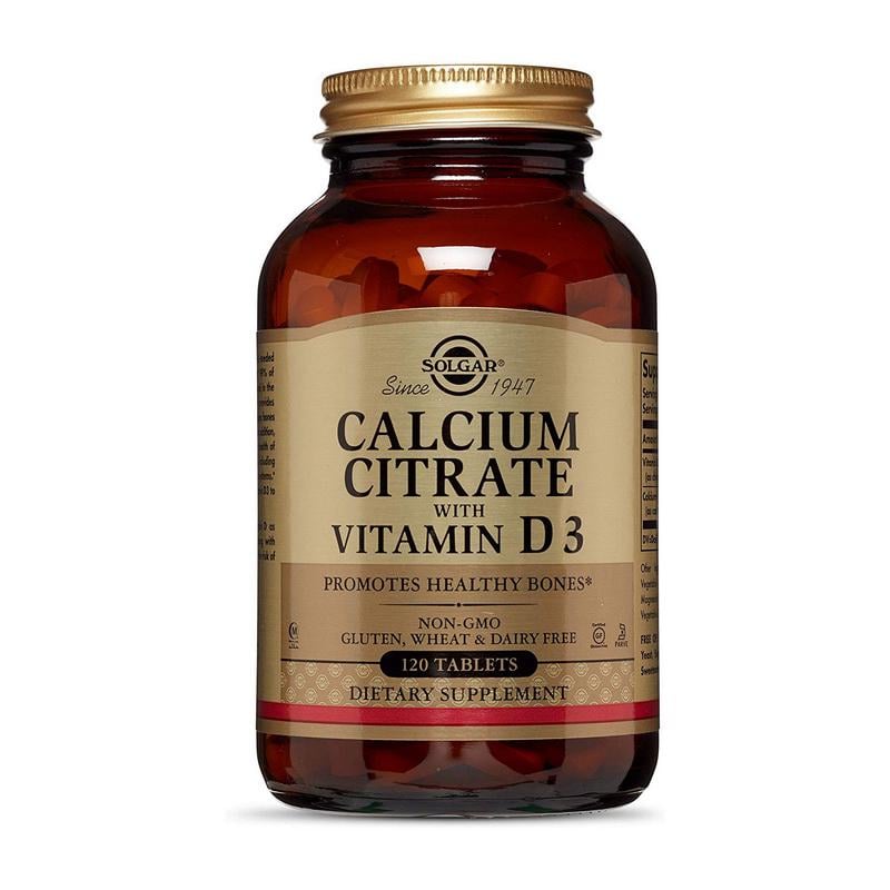 Кальций цитрат с витамином D3 Solgar Calcium Citrate with Vitamin D3 120 табл.