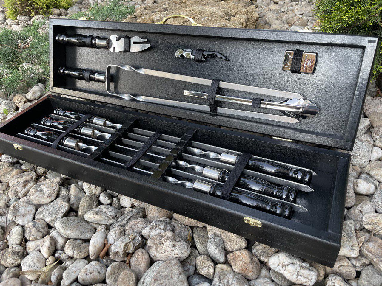 Набор для шашлыка Турист Black S