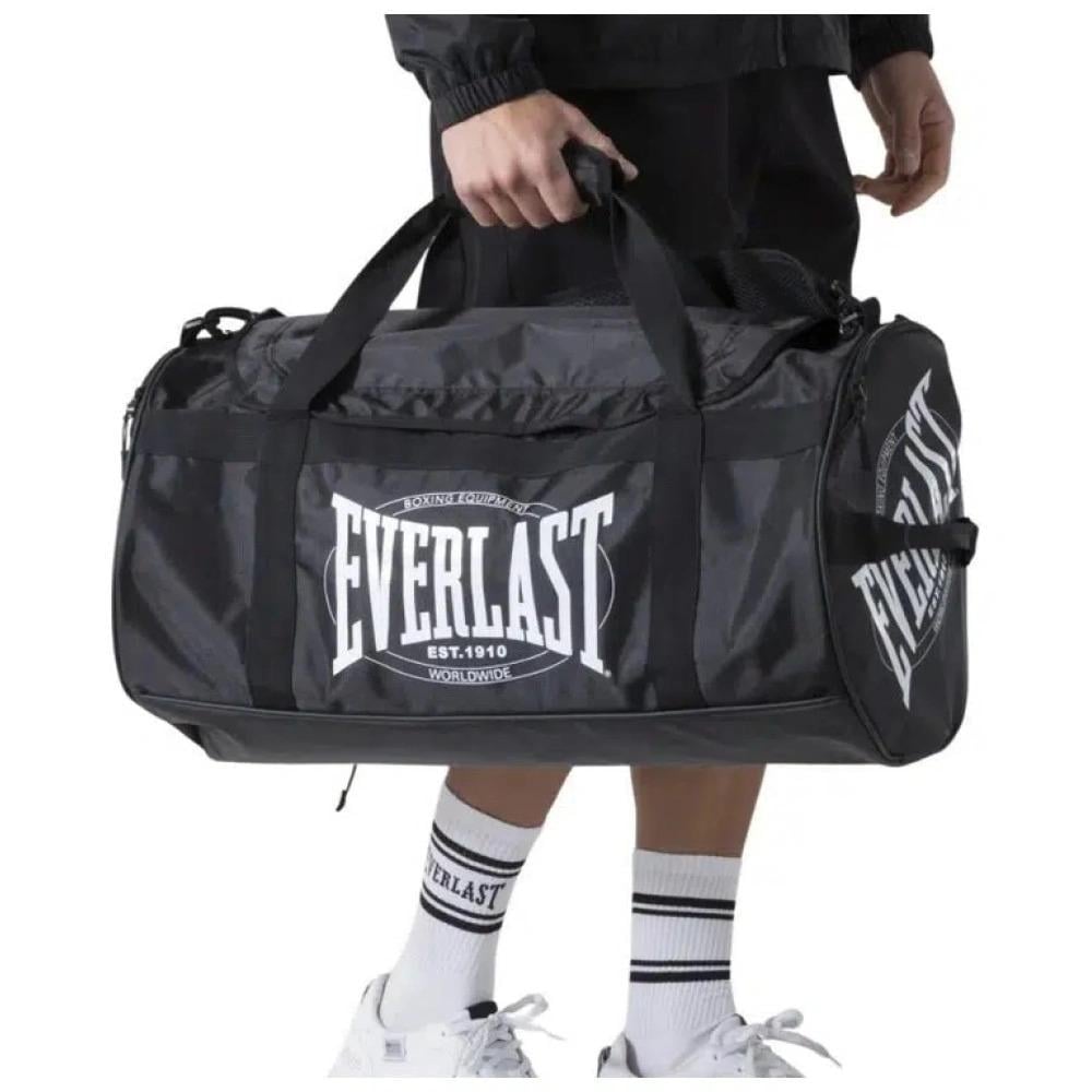 Спортивна сумка Everlast GYM BAG 60 л 32х60х32 см Чорний (EVB801N28)