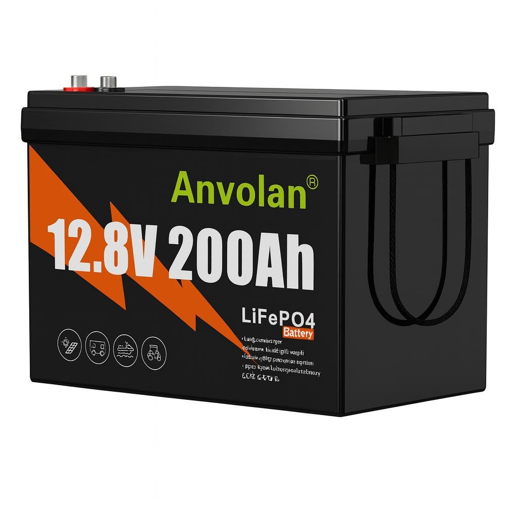 Акумулятор Anvolan LiFePO4 200 Ah 2560 Wh 12V до ДБЖ (31220652)