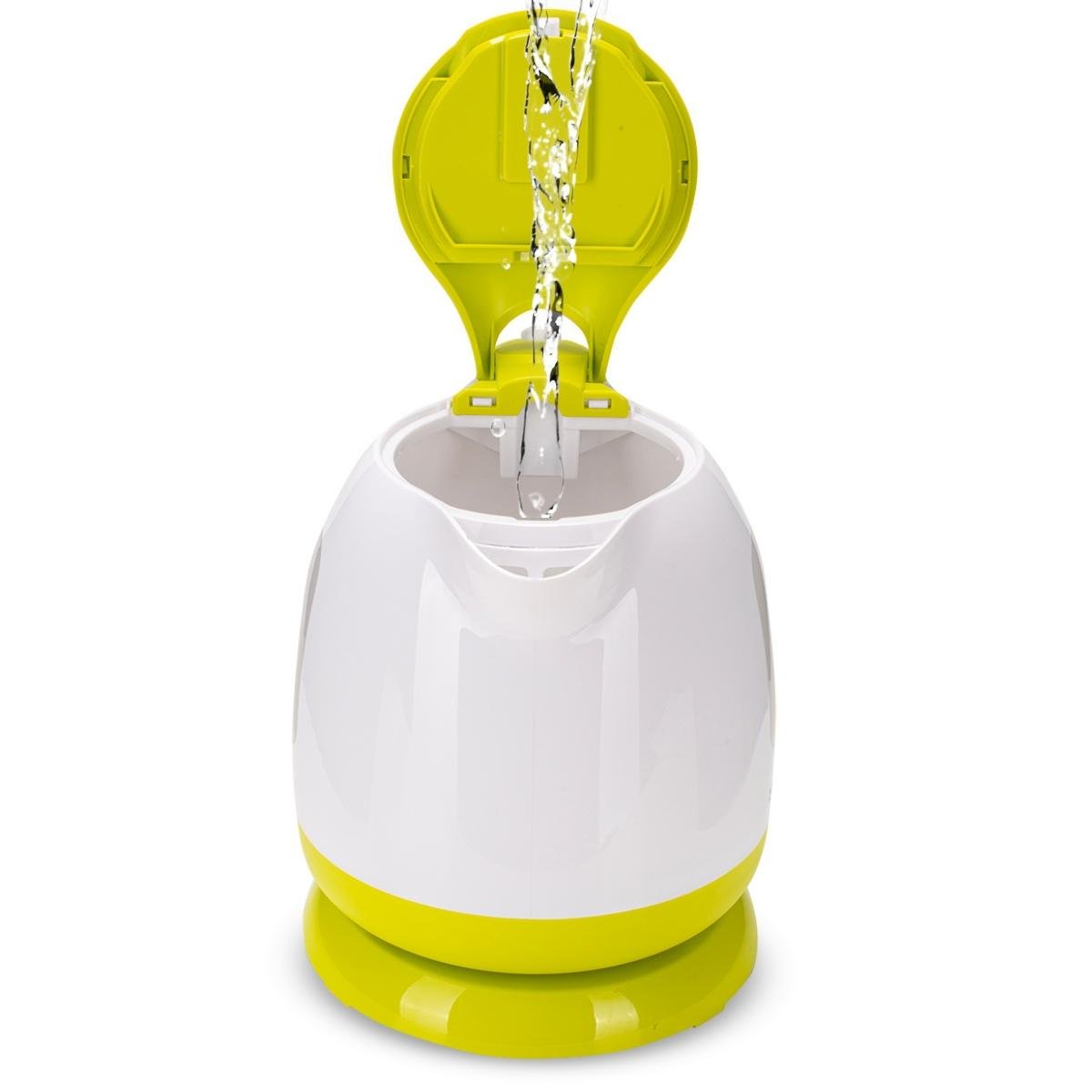 Электрочайник на подставке Kamille KM-1719A пластиковый с индикатором уровня воды 1100 W 1 л Бело-салатовый (124-84-1719A) - фото 5 Электрочайник на подставке Kamille KM-1719A пластиковый с индикатором уровня воды 1100 W 1 л Бело-салатовый (124-84-1719A) - фото 5