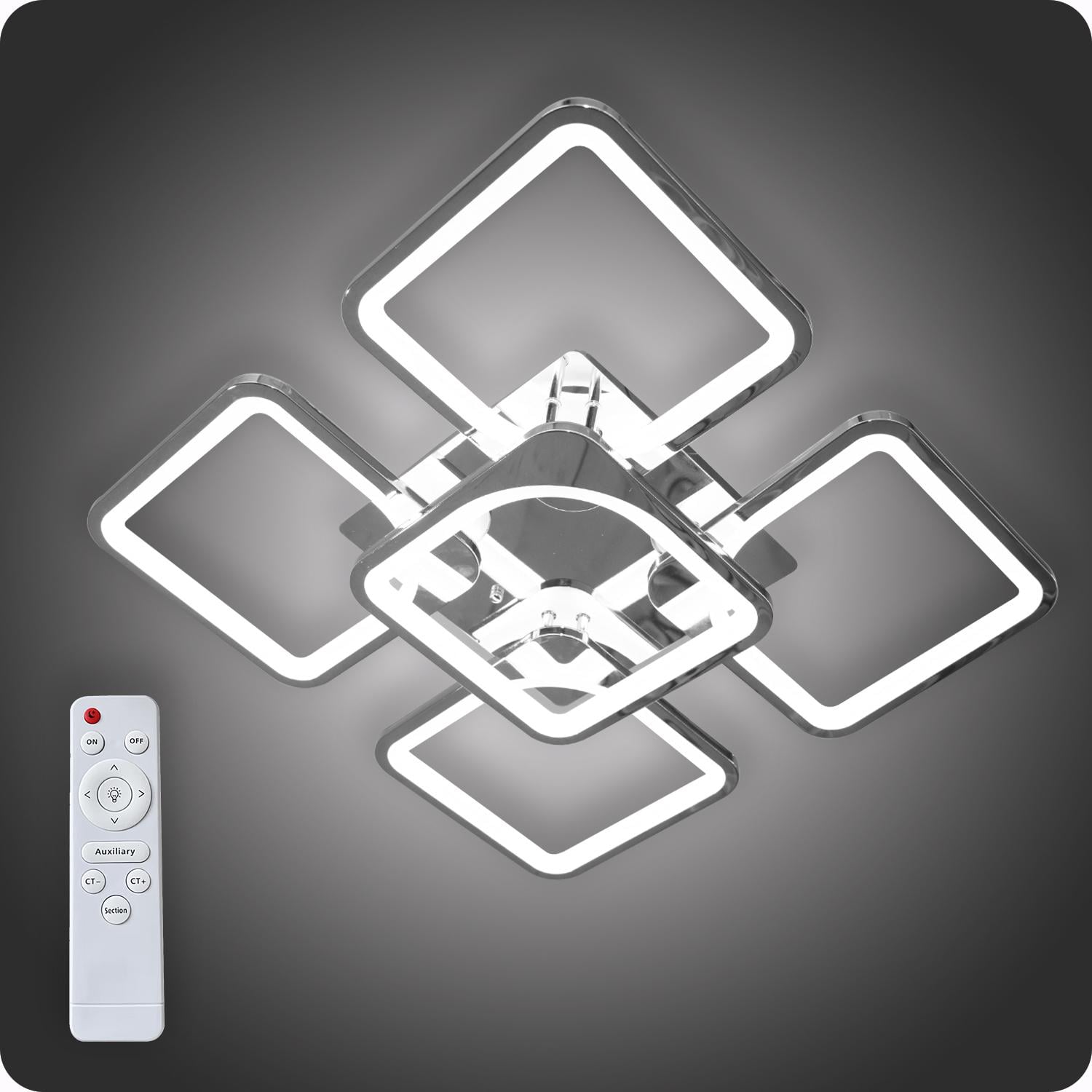 Люстра светодиодная 517 Dlight с пультом 115 Вт Хром (01778)