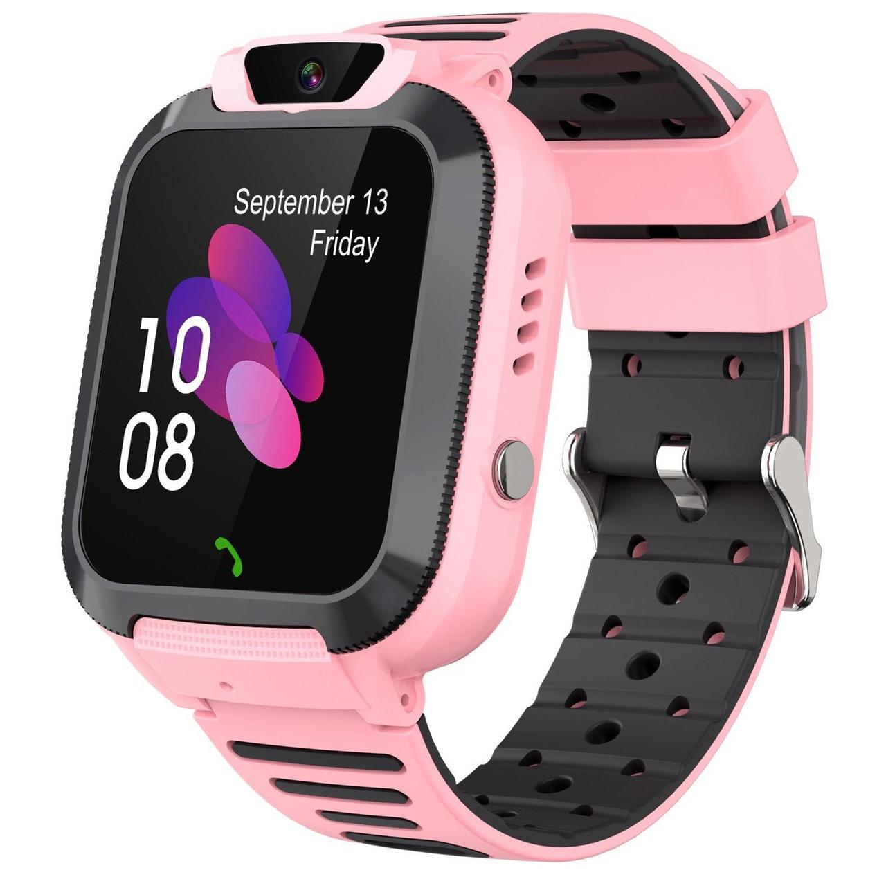Смарт-годинник дитячий Smart Watch Q20 з відеодзвінком GPS SIM-карта Pink (18579)
