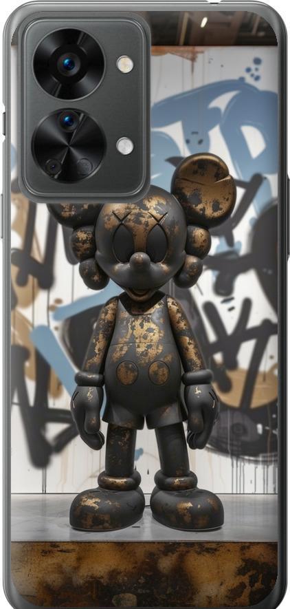 Чехол на OnePlus Nord 2T Bronze kaws v2 (6098u-2640-42517)