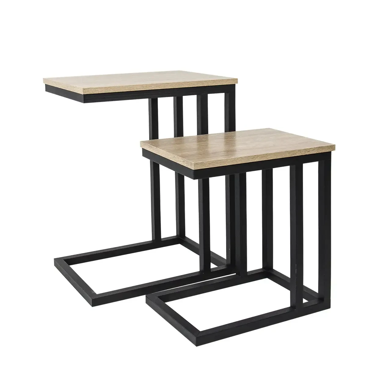 Столик консольный Loft FS524 с полками для работы и кабинет Черный (3075772656)