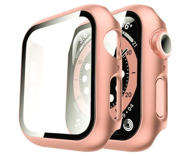 Чехол с защитным стеклом Protective Cover with Glass для Apple Watch Series 11 46 мм Розовый