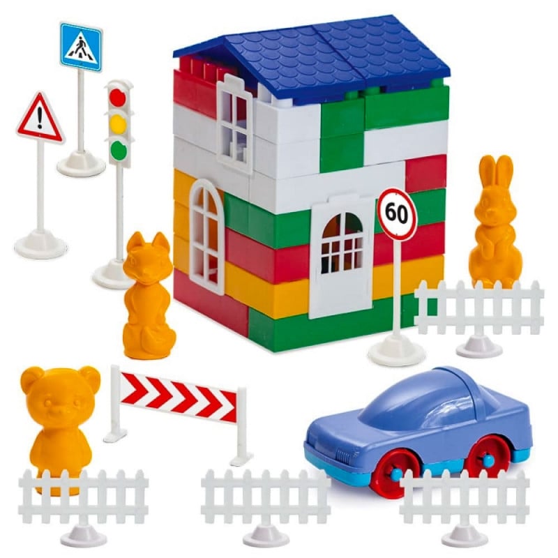 Конструктор Colorplast 1-220 лидер №2 80 дет