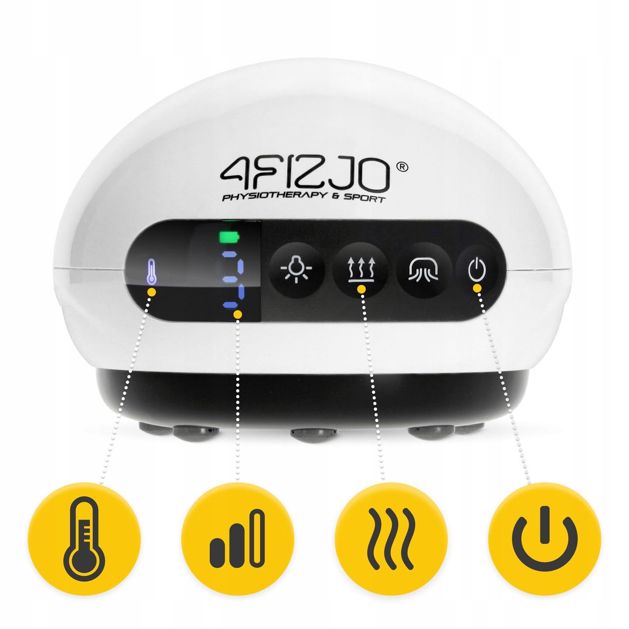 Банка вакуумна масажна 4FIZJO акумуляторна з ІЧ прогрівом White (P-5907739318688) - фото 4 Банка вакуумна масажна 4FIZJO акумуляторна з ІЧ прогрівом White (P-5907739318688) - фото 4