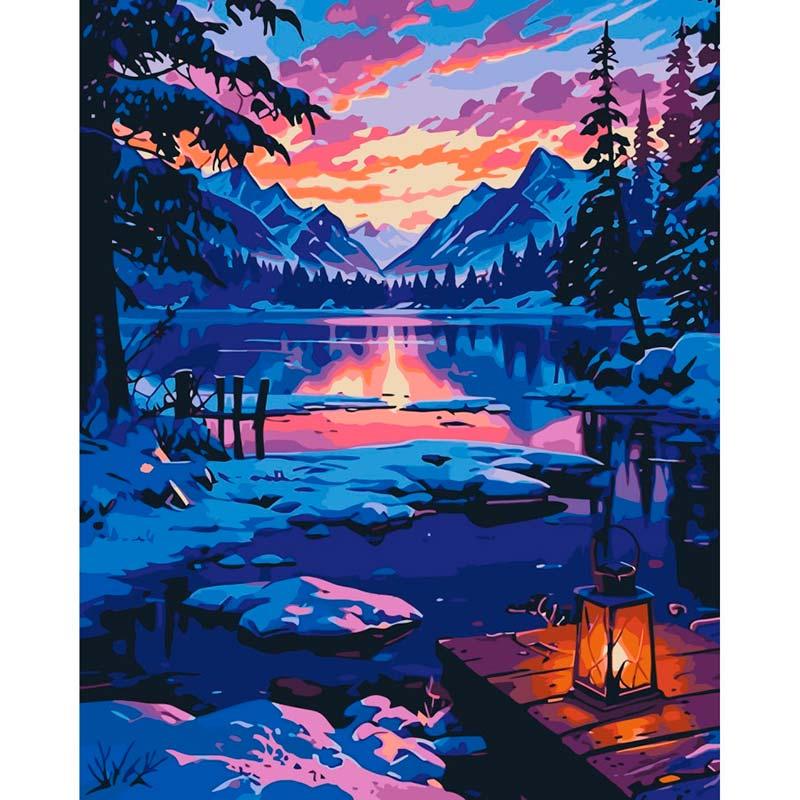 Картина по номерам ART CRAFT Зимний пейзаж 40х50 см (11056-AC)